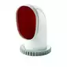 Manche à air Tom2 Ø100 mm – Silicone rouge, modèle fixe orientable | VETUS