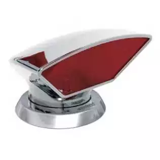 Manche à air inox Vétus Donald Ø75 mm – Orientable & amovible, intérieur rouge