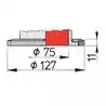 Manche à air DONALD S Ø75 mm – PVC flexible rouge, orientable & amovible | VETUS