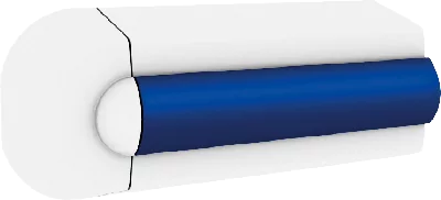jeu d'embouts pour liston de protection blanc type HARO60