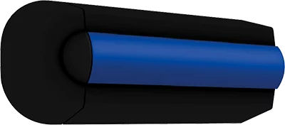 Jeu d'embouts pour liston de protection noir type POLY40