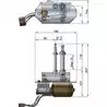 Moteur d'essuie-glaces renforcé 75W 2 vitesses avec reglage angle de balayage arbre long 12 volts