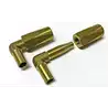 Jeu de raccords coudés pour tuyau nylon diam 8 x 12mm (2 pieces)