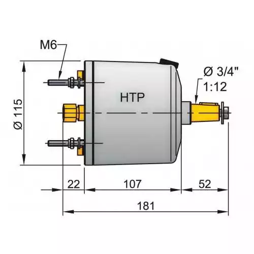Pompe hydraulique type HTP20 blanc pour tuyau diamètre 10mm synthétique ou cuivre