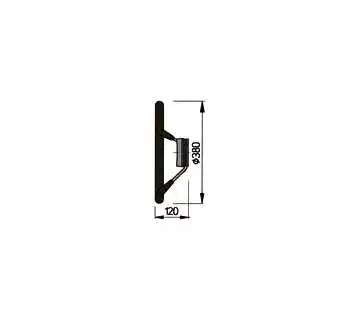Volant noir diamètre 380mm revetue polyuréthane
