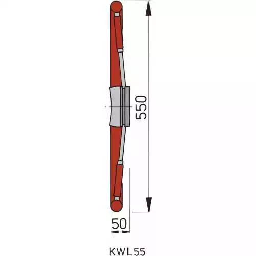 Volant avec cercle en acajou type KW55 diamètre 550mm