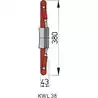 Volant avec cercle et rayons en acajou type KWL38 diamètre 380mm