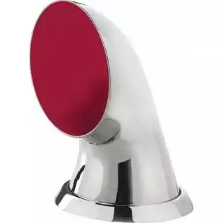 Manche à air inox Vétus Levanter Ø125 mm – Intérieur rouge, bague & écrou inox inclus