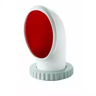 Manche à air Jerry 2 Ø75 mm – Silicone rouge orientable avec collerette synthétique