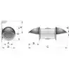 Kit d'extension pour bateaux à faible tirant d'eau diamètre 300mm