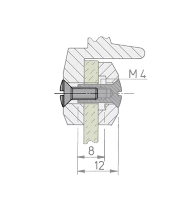 Vis pour hublots en inox M5 x 25mm prix par 50 pièces