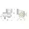 Ventilateur extracteur type VENT 24 Volt 4A capacité 4m3/min diamètre 76mm