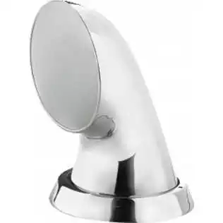 Manche à air inox Vétus Mistral Ø75 mm – Intérieur blanc, bague & écrou inox inclus