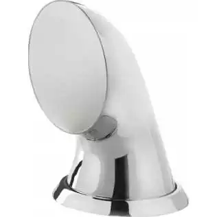 Manche à air inox Vétus Mistral Ø125 mm – Intérieur blanc, bague & écrou inox inclus