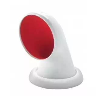 Manche à air MARIN Ø75 mm – Synthétique rouge orientable avec anneau & écrou inclus