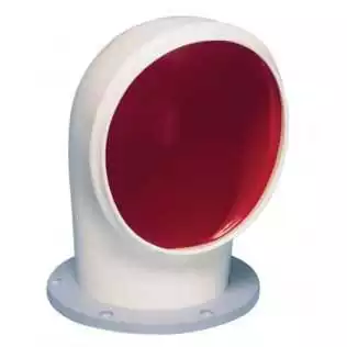 Manche à air Tom S Ø100 mm – PVC flexible rouge avec collerette synthétique