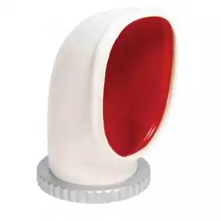 Manche à air YOGI 2 Ø125 mm – PVC rouge orientable avec collerette synthétique
