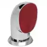 Manche à air inox Yogi Ø125 mm intérieur rouge | Grand débit orientable
