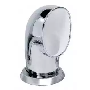 Manche à air inox Vétus Tom Ø100 mm – Orientable & amovible, intérieur blanc