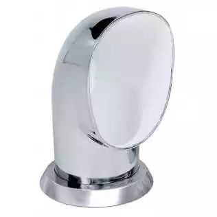 Manche à air inox Vétus Yogi Ø125 mm – Orientable & amovible, intérieur blanc