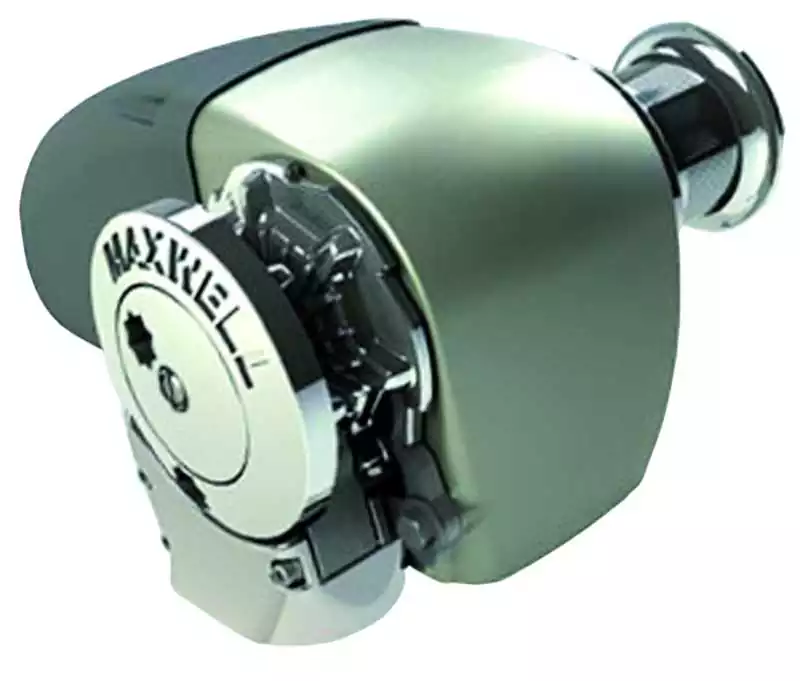 Guindeau Horizontal HRC10-8 – 24V 1000W – SCW/SD Gauche – Chaîne 8 mm DIN 766 & Corde 14-16 mm – Chute libre automatique