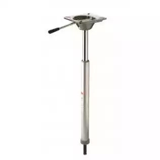 Pied de siege avec glissiere et connection rapide sur embase hauteur 57-74 cm