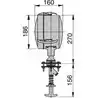 Projecteur diamètre 180mm 12V commande à rotule depuis la timonerie ampoule non fournie