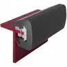 Liston gris foncé pour bateaux en acier 48 x 38 mm complet rouleau de 20 m (prix par metre)