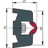 Liston de protection noir trap 70 x 43 mm rouleau de 20 m (prix par metre)