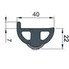 Liston de protection en vinylique blanc POLY4S 40 x 31 mm rouleau de 30m prix par mètre