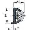 Liston de protection blanc poly 30 x 26 mm rouleau de 20 m (prix par metre)