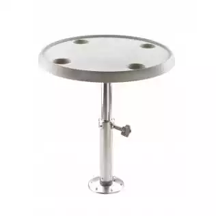 Table ronde 60 cm pied reglable 50 à 70 cm