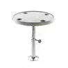 Table ronde 60 cm pied reglable 50 à 70 cm