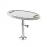 Table ovale 76 x 45 cm pied reglable et amovible hauteur 68 cm