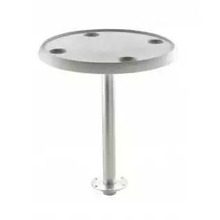 Table ronde 60 cm pied amovible hauteur 68 cm