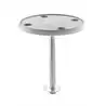 Table ronde 60 cm pied amovible hauteur 68 cm