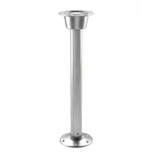 Pied de table fileté et amovible hauteur 68,5 cm