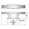 Taquet inox type TAURUS 4 longueur 300mm charge de travail 2470kg