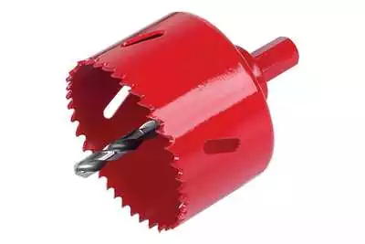 Scie cloche de diam 114 mm pour réalisation trappe visite sur réservoirs plastique fibre de verre ou inox