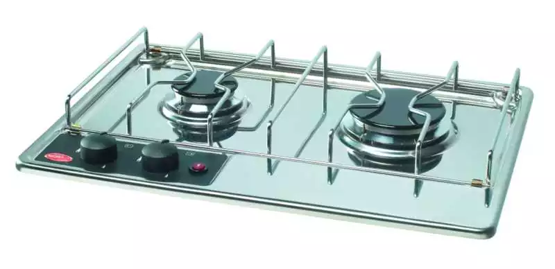 Table de cuisson encastrable inox 2 feux sans allumage