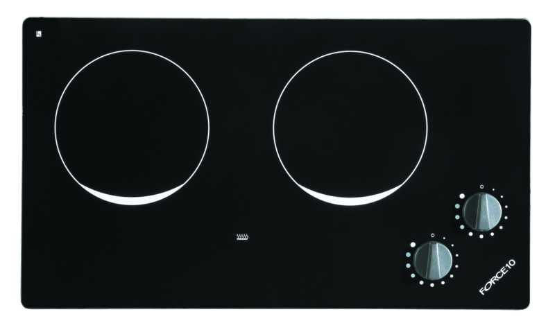 Table de cuisson encastrable vitrocéramique 2 feux 220-240V Table de cuisson encastrable vitrocéramique 2 feux 220-240V
