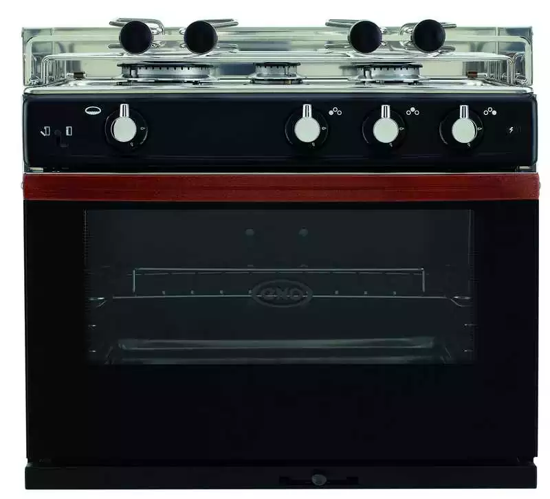 Four cuisinière Gascogne 3 feux avec serre-casseroles