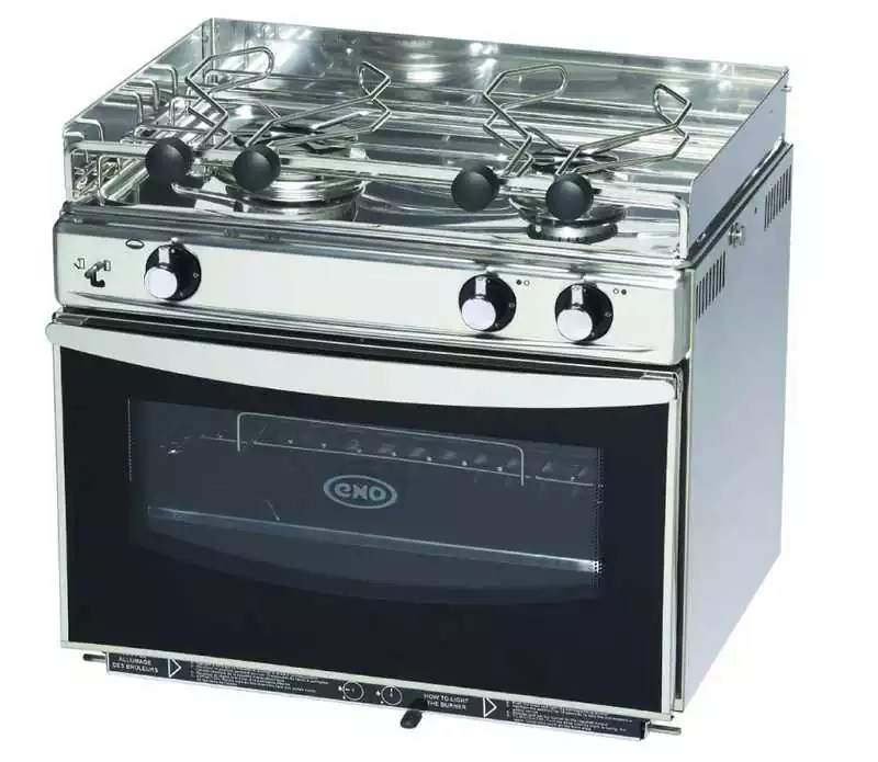 Cuisinière 3 feux avec four Grand large inox
