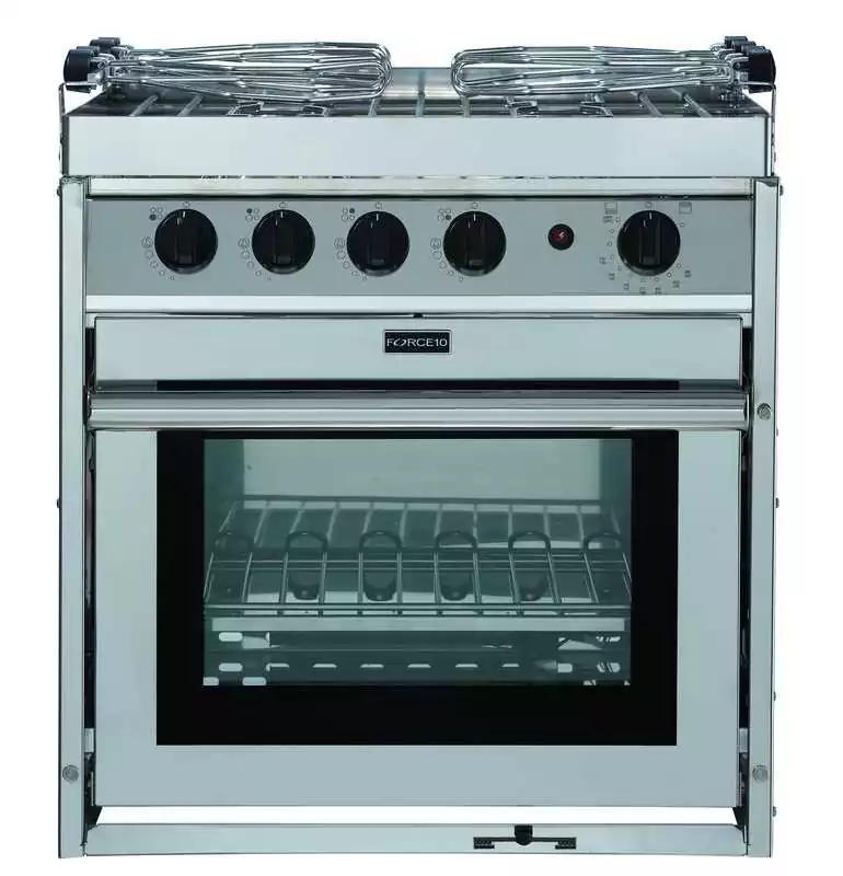 Cuisinière inox 2 feux avec four 23 Litres