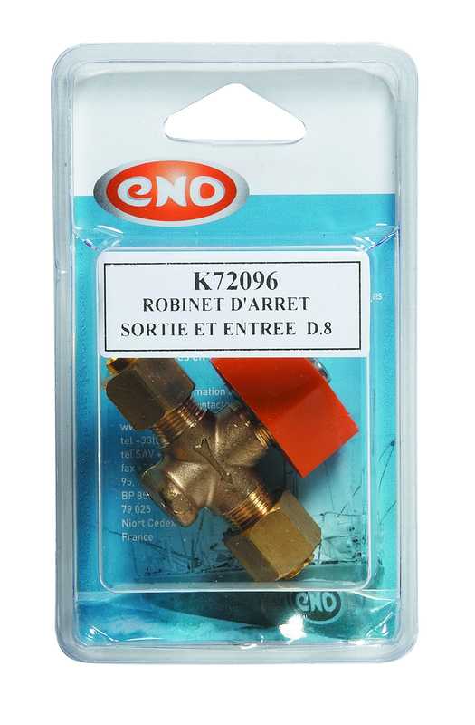 Robinet d'arrêt diamètre 8mm à Olive Robinet d'arrêt diamètre 8mm à Olive
