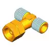 Raccord en T G1/4 Mâle Mâle Femelle