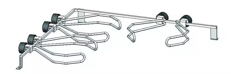 Kit serre-casserole 3 feux pour plaque encastrée