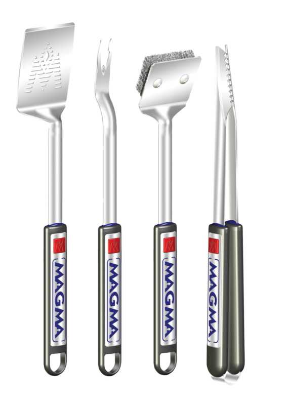 Jeu de 2 ustensiles extensible pour barbecue avec 1 sacoche Jeu de 2 ustensiles extensible pour barbecue avec 1 sacoche