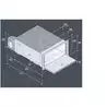 Réfrigérateur encastrable à tiroir 35L BRK35PX Inox brillant unité externe 12/24V