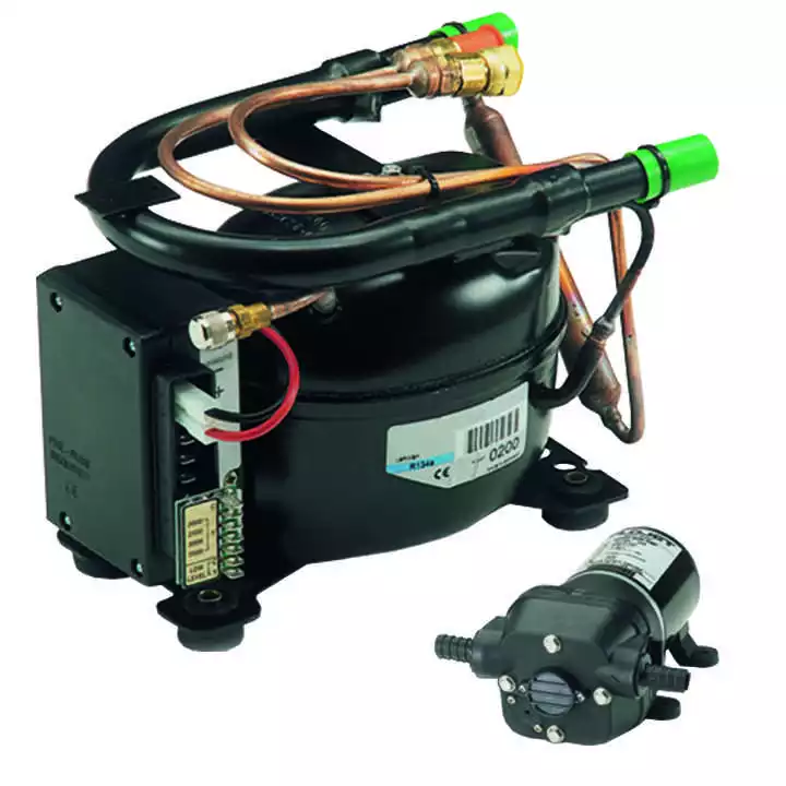 Groupe froid ND50 H2O 12/24V Horizontal avec raccords rapides